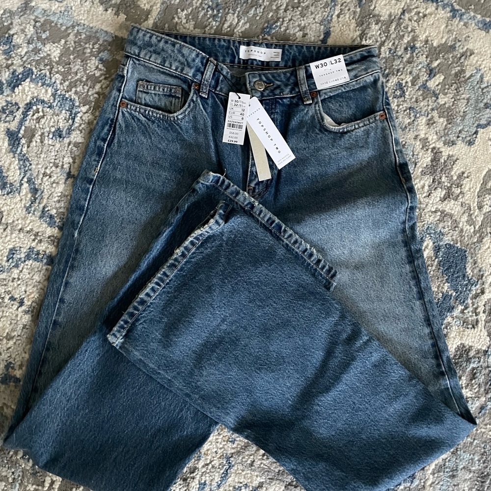 NWT TOP SHOP TWO JEANS W30 L32